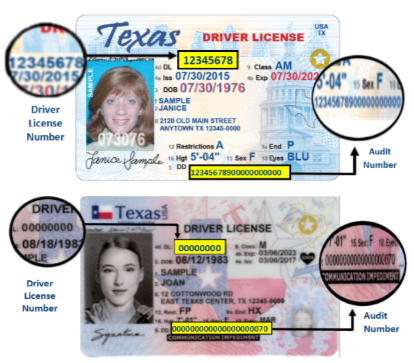 places to find my drivers license number
